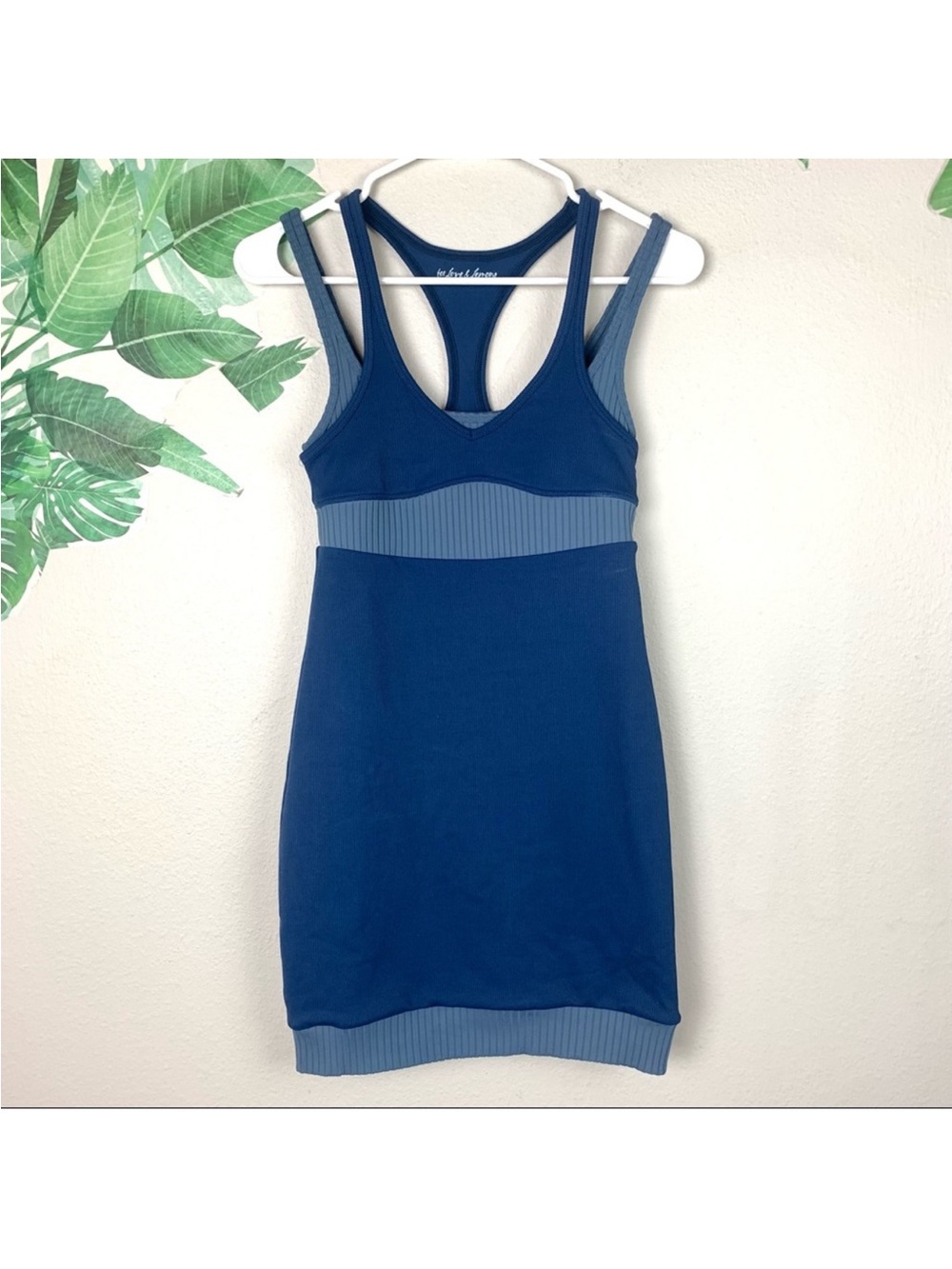 NEW For Love and Lemons x Revolve Blue Fitted Mini dress women size XL - Picture 3 of 5